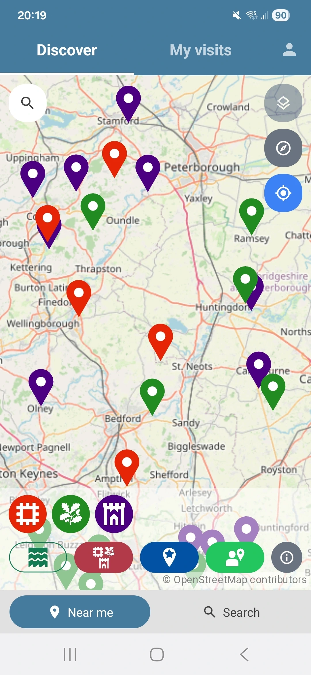 Visit History app screenshot