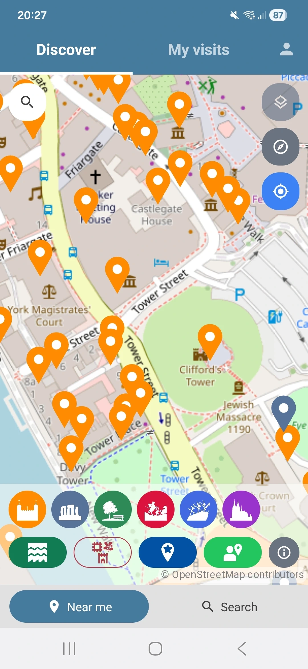 Visit History app screenshot