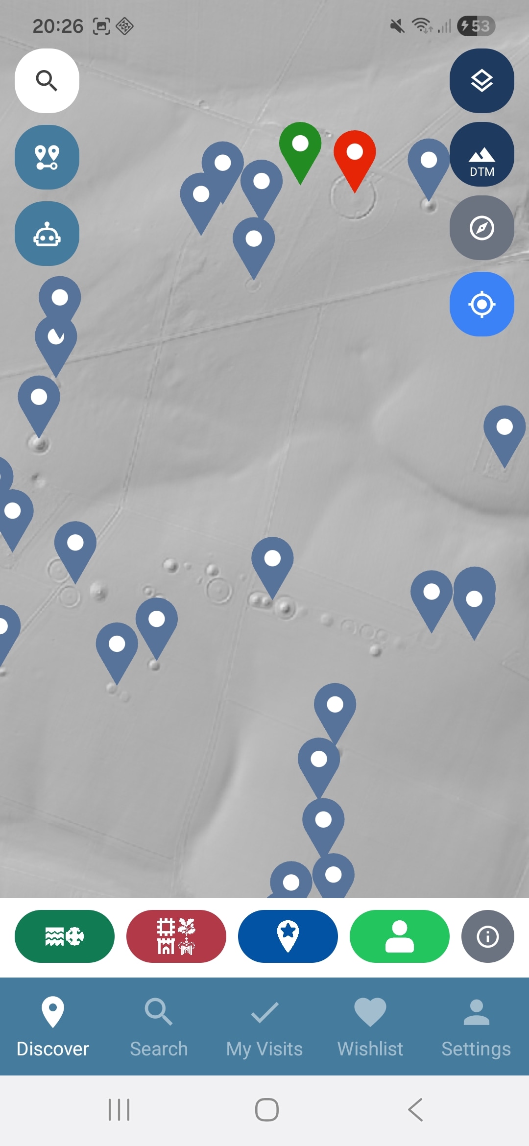 Map overlay - LiDAR DTM